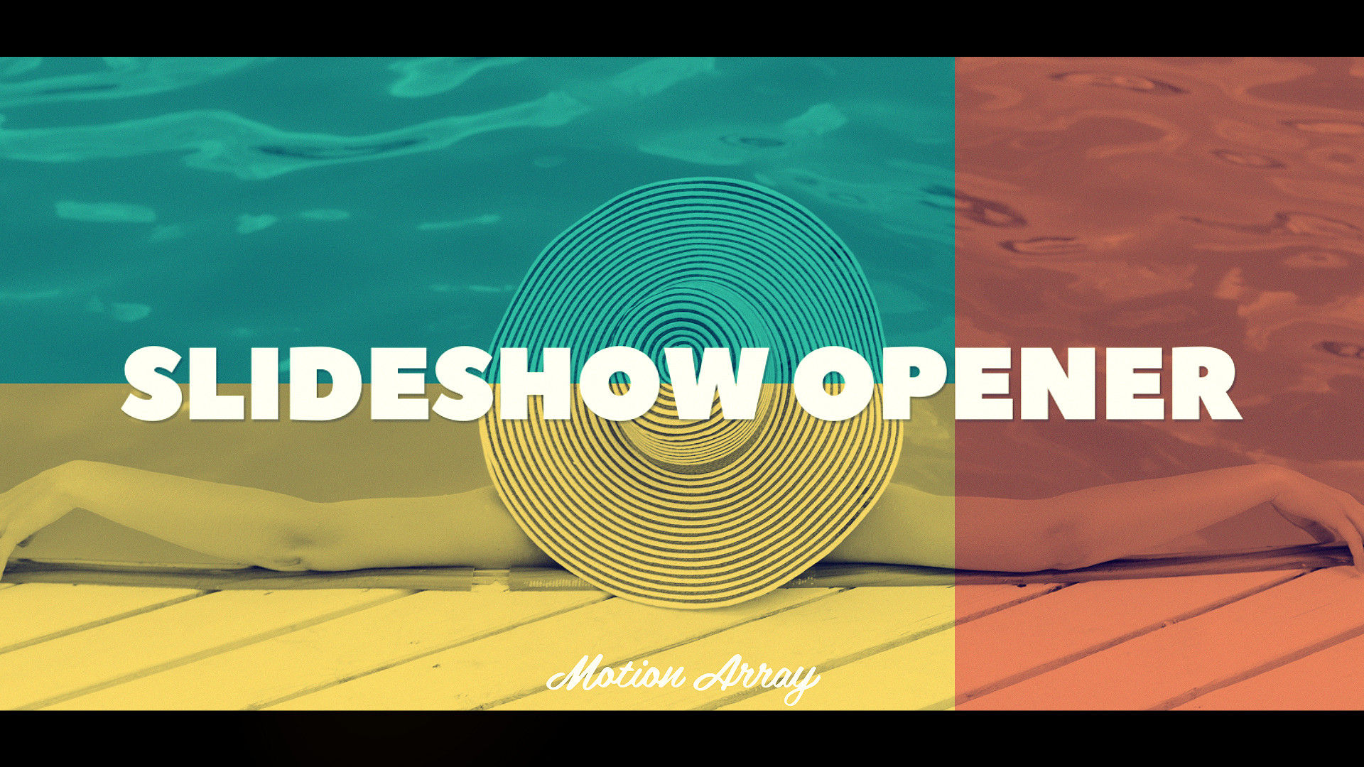 现代清爽的夏季幻灯片文本动画过渡效果素材库精选AE模板