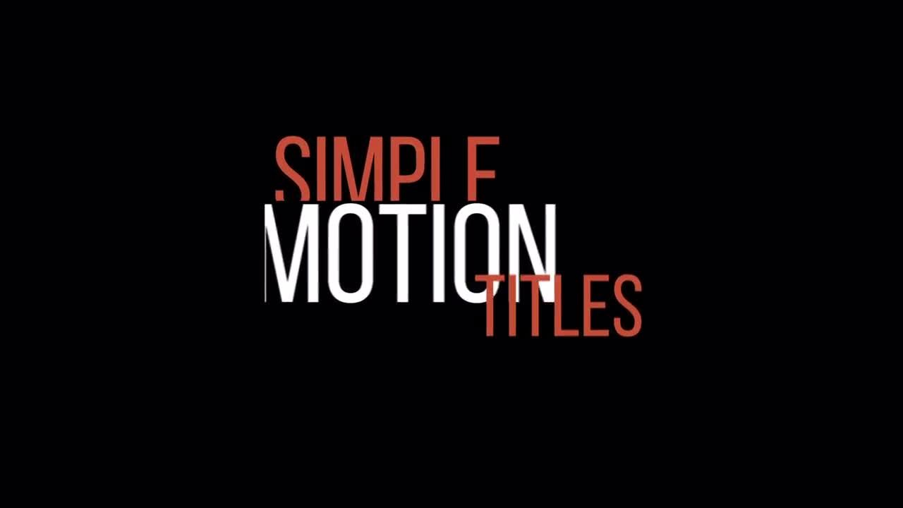 时尚明亮活力的动态最小标题素材库精选AE模板