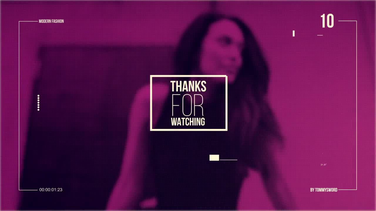 时尚色彩叠加效果品牌服饰宣传视频素材库精选AE模板