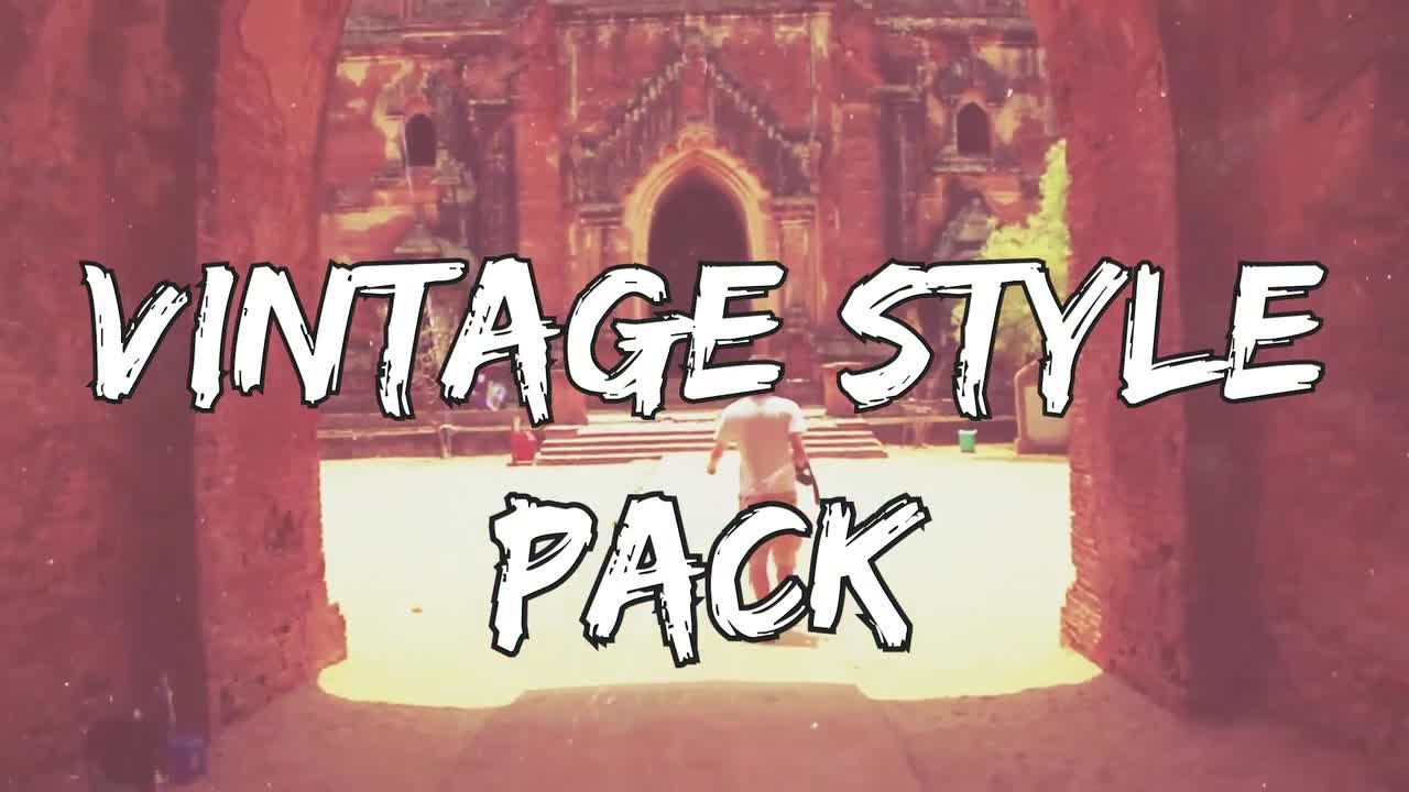 9个复古风格样式动画素材库精选PR模板