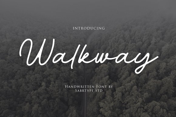 Walkway Font + Bonus Vector素材之家精选英文字体