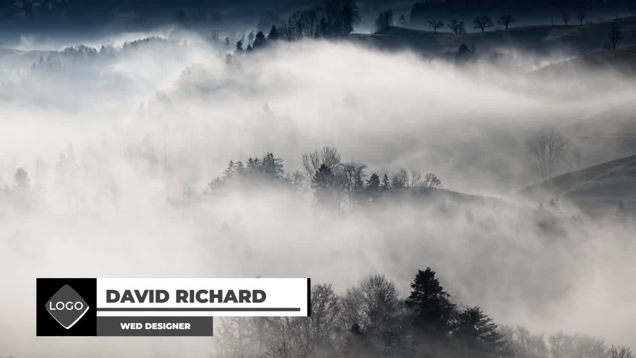 黑白简约风格文本标题框视频排版特效素材库精选AE模板