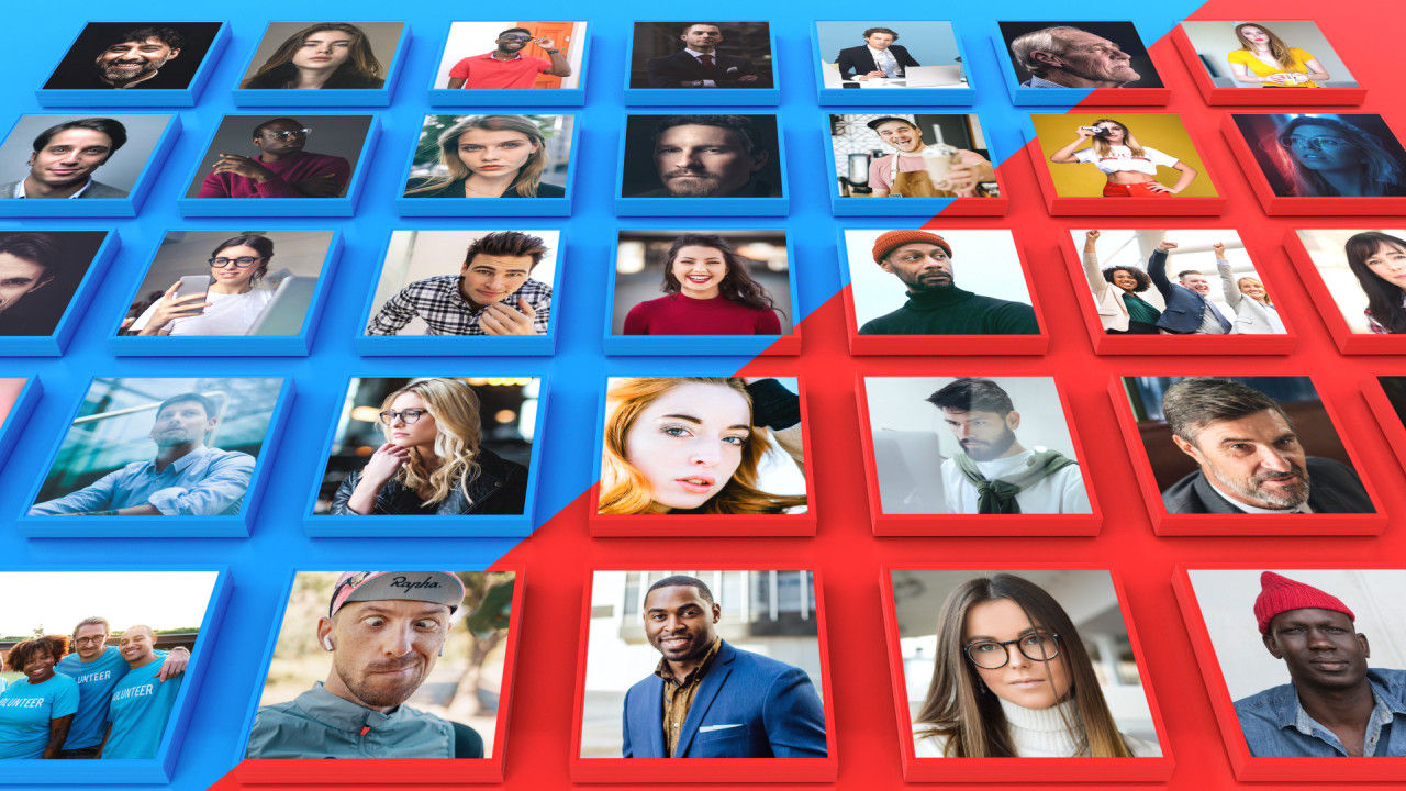 简洁三维空间图文幻灯片动画素材库精选AE模板