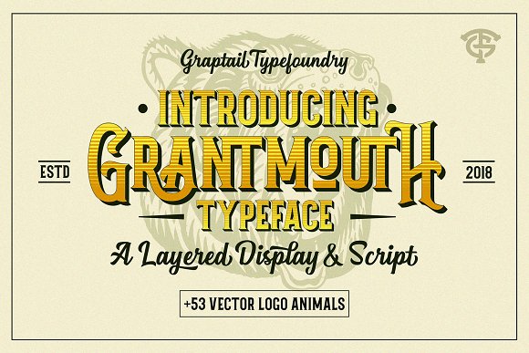 Grantmouth Font Duo + Extras Family素材之家精选英文字体