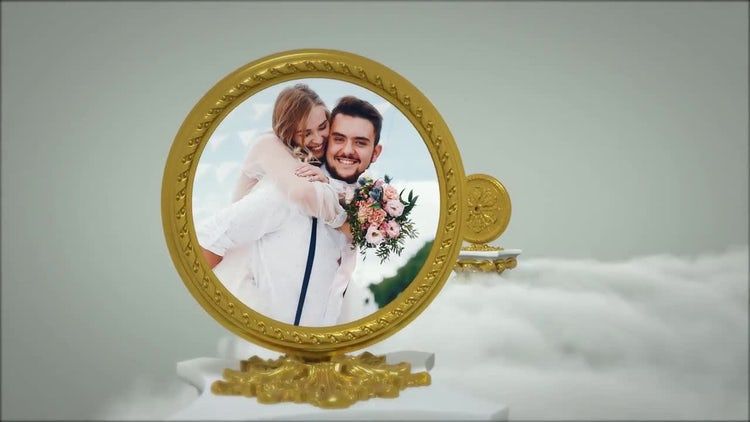 设计精美的婚礼照片展示ae模板