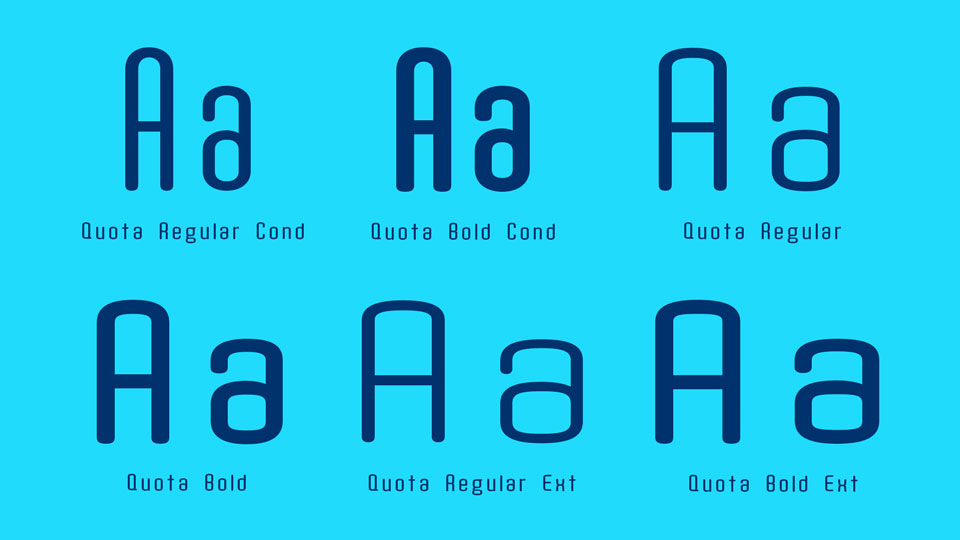 Quota Font Family插图2