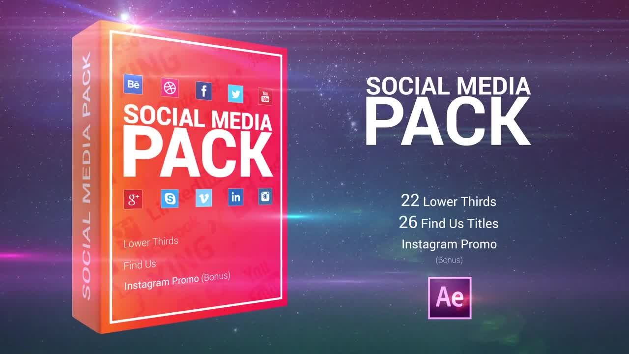 全新的社交媒体包素材库精选AE模板素材