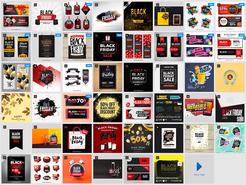 第四弹：30+黑色星期五促销广告物料素材 Black Friday Sales Graphics插图