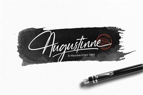 Augustinne demo font素材之家精选英文字体