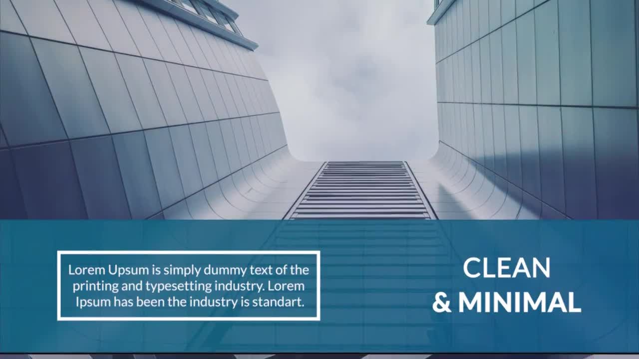 最小企业幻灯片介绍素材库精选AE模板