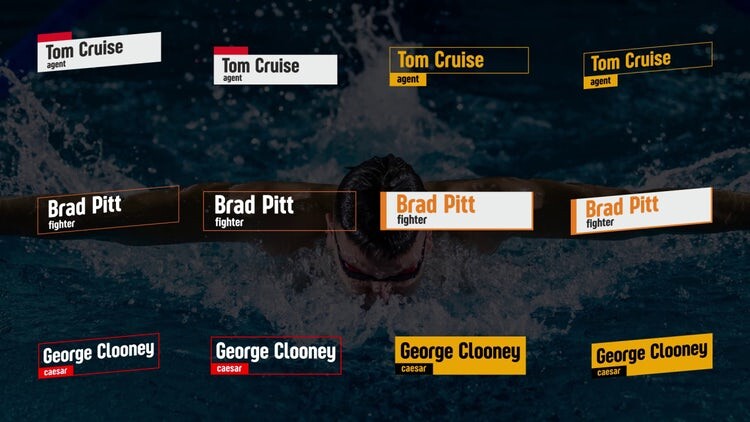 独特简单的低三分之二动态标题素材库精选AE模板