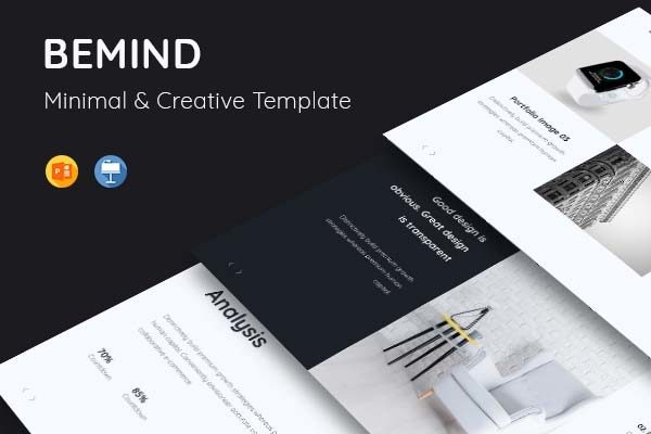 素材库下午茶：高端简约大气的幻灯片模板套装[PPTX,Key]