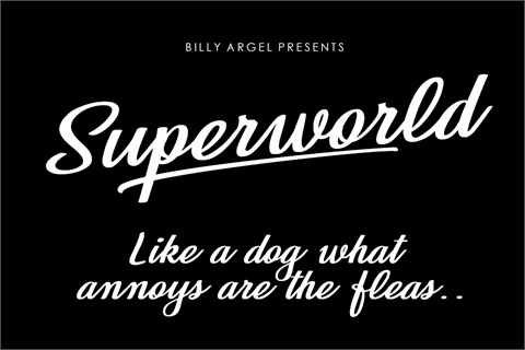 Superworld Personal Use font素材之家精选英文字体