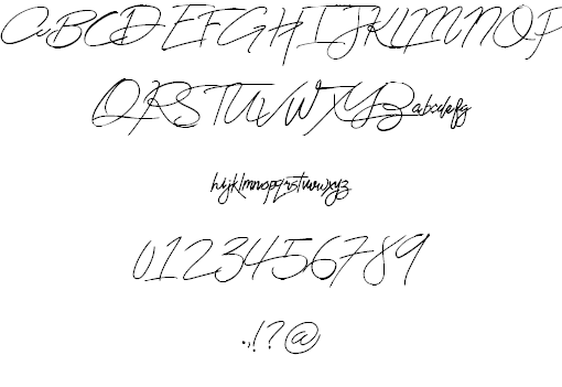 The Bad Weather Demo font插图1