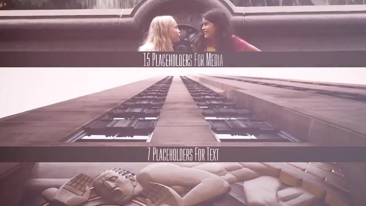 简单的开场白转场促销素材库精选AE模板