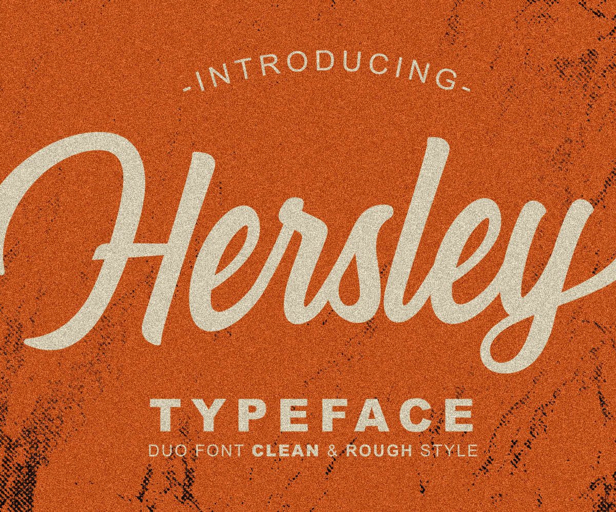 Hersley Typeface Font素材之家精选英文字体
