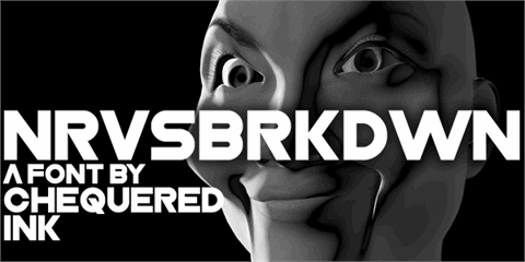 Nrvsbrkdwn font素材之家精选英文字体