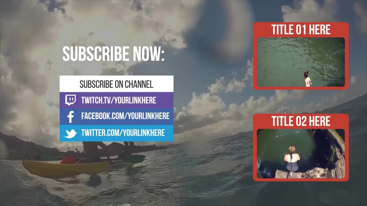 youtube动态动画视频介绍素材库精选AE模板