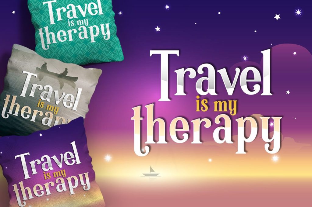 一款旅行主题英文衬线字体打包下载[ai,eps,otf]插图