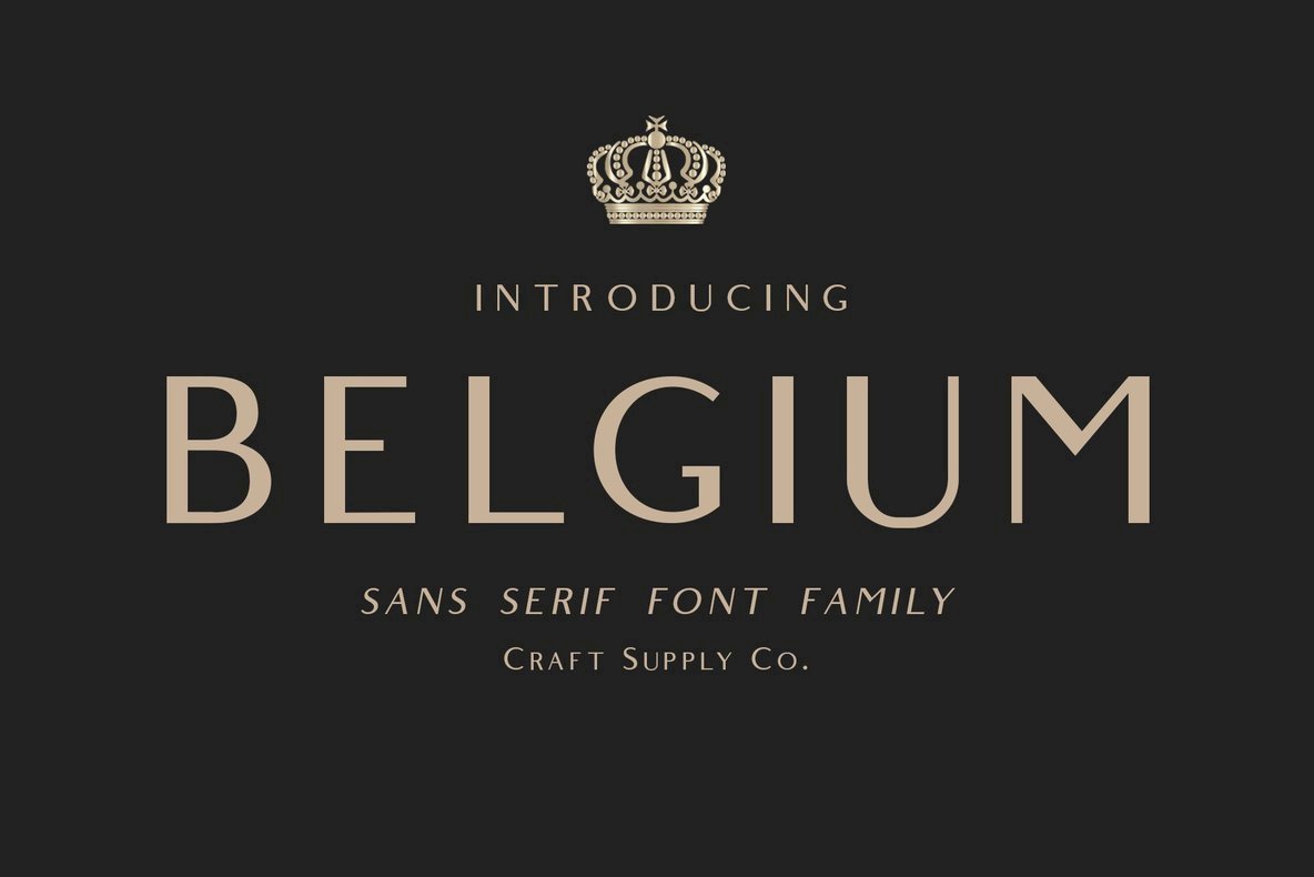 Belgium Font Family素材之家精选英文字体