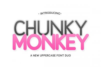 Chunky Monkey Font Duo素材之家精选英文字体