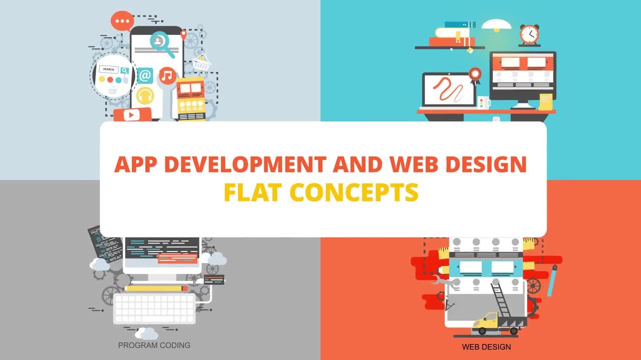 应用程序开发和网页设计素材素材库精选AE模板