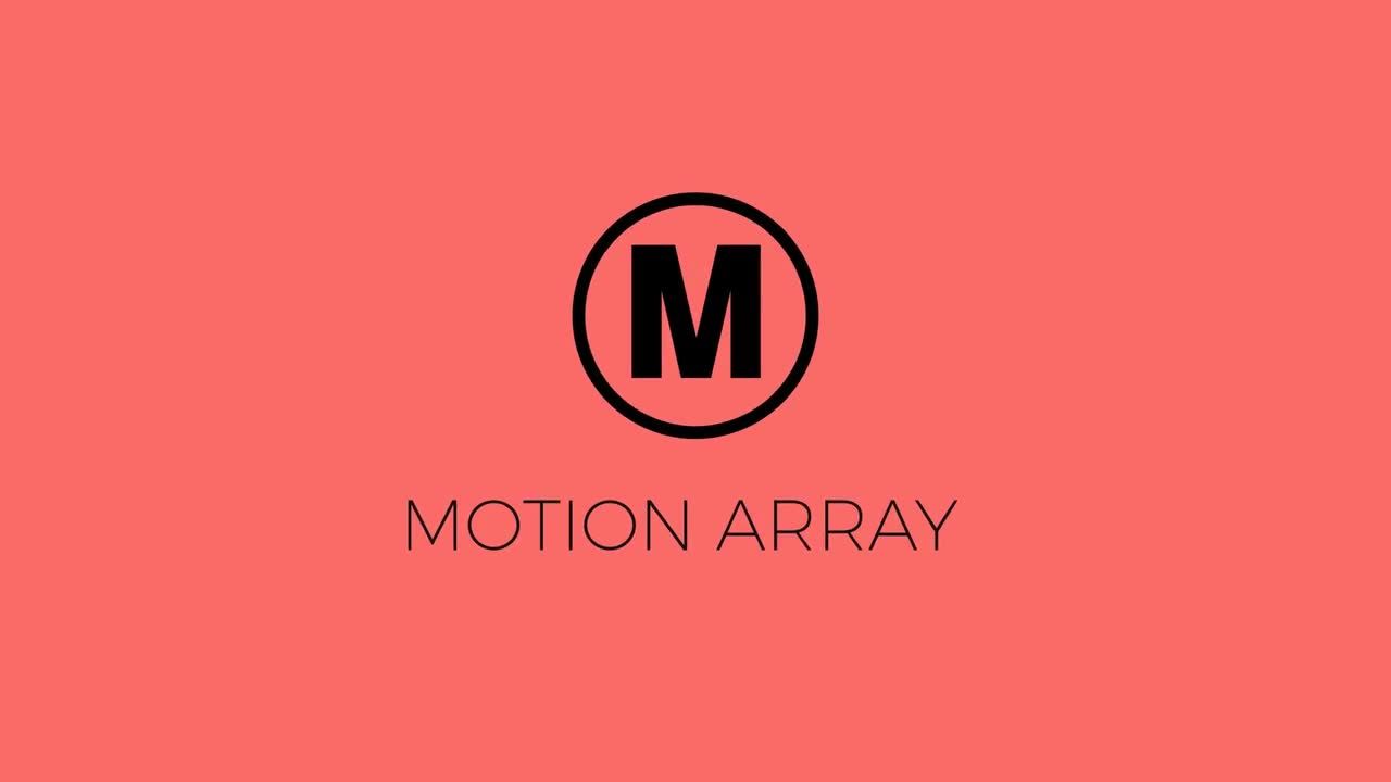 流畅的几何图形拼接logo演绎动画素材库精选AE模板