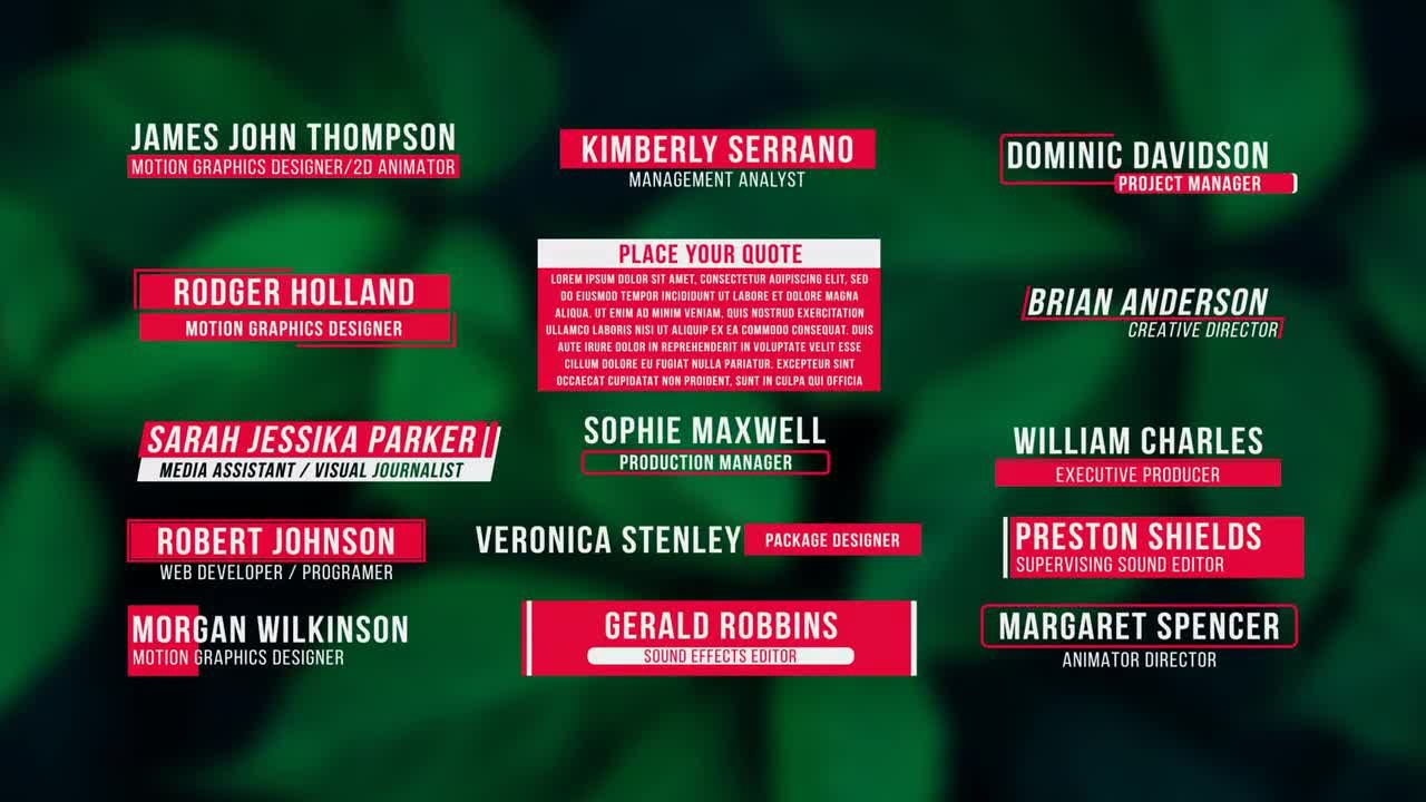 15组时尚简约动态文本标题素材库精选AE模板