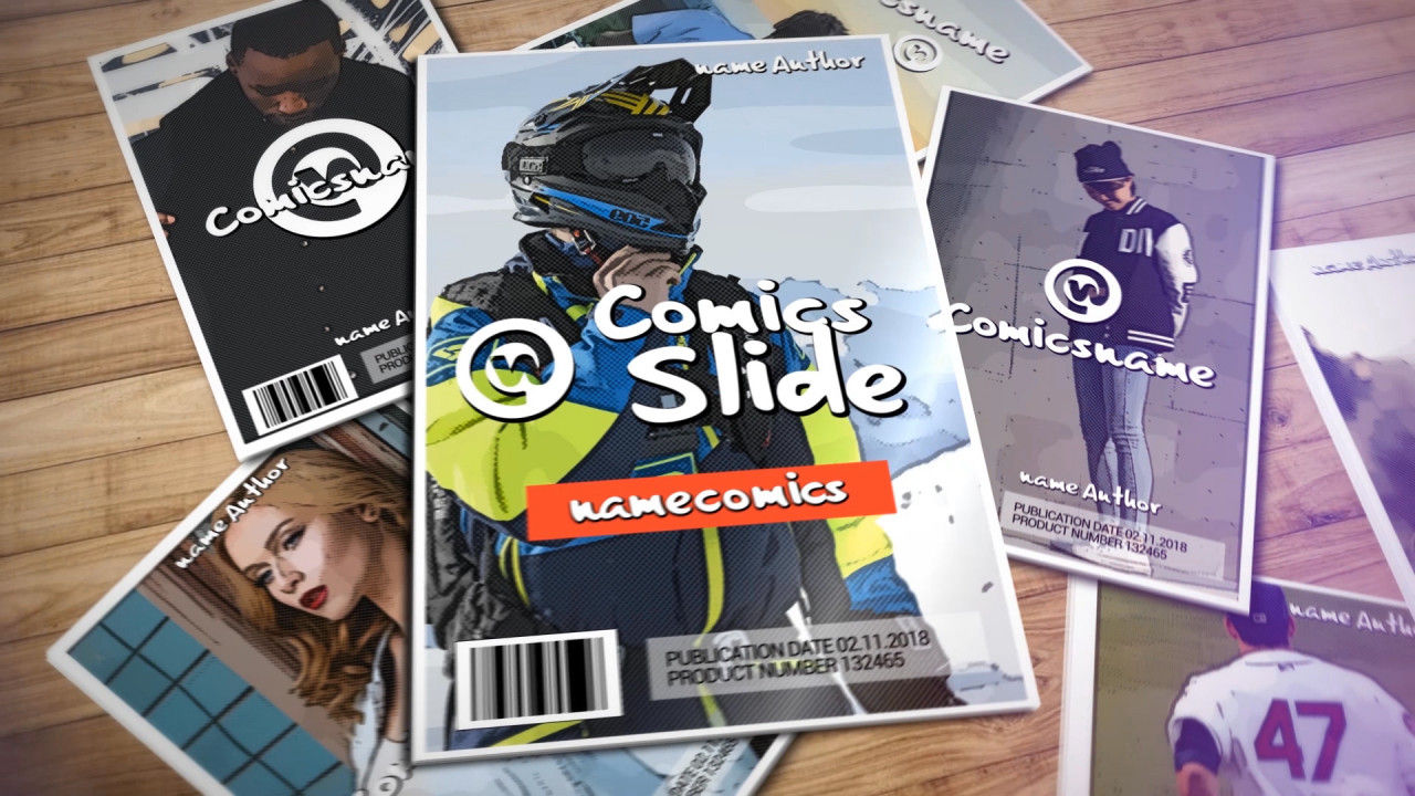 漫画幻灯片素材库精选AE模板