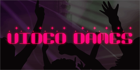 Video Dames font素材之家精选英文字体