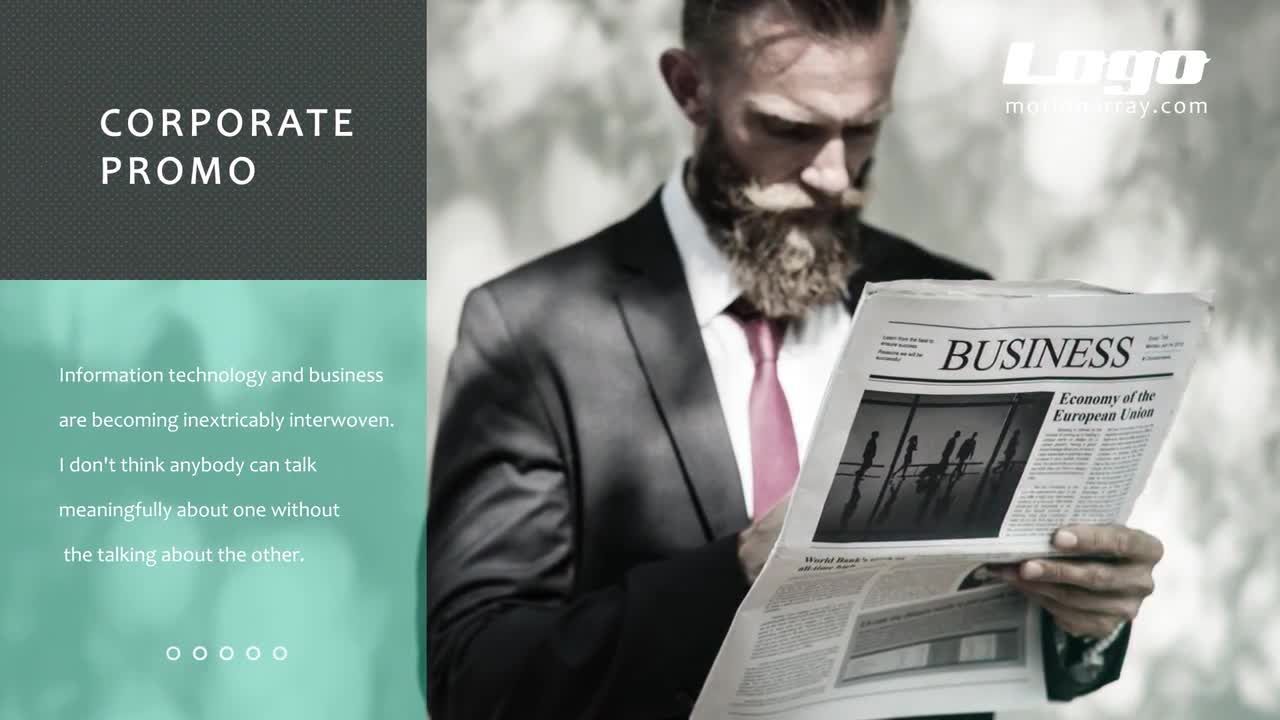 流畅而精致的商业广告幻灯片完美介绍素材库精选AE模板