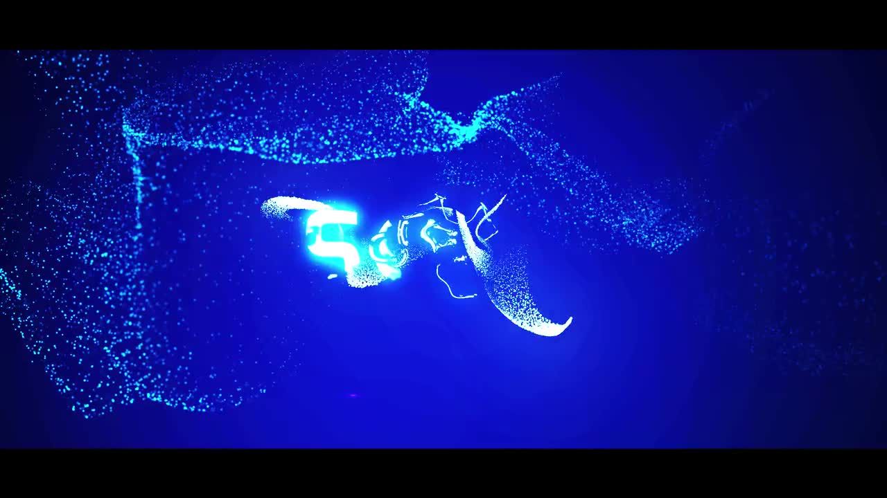 霓虹灯发光粒子素材库精选AE模板