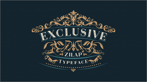 Zilap Exclusive Personal use font素材之家精选英文字体