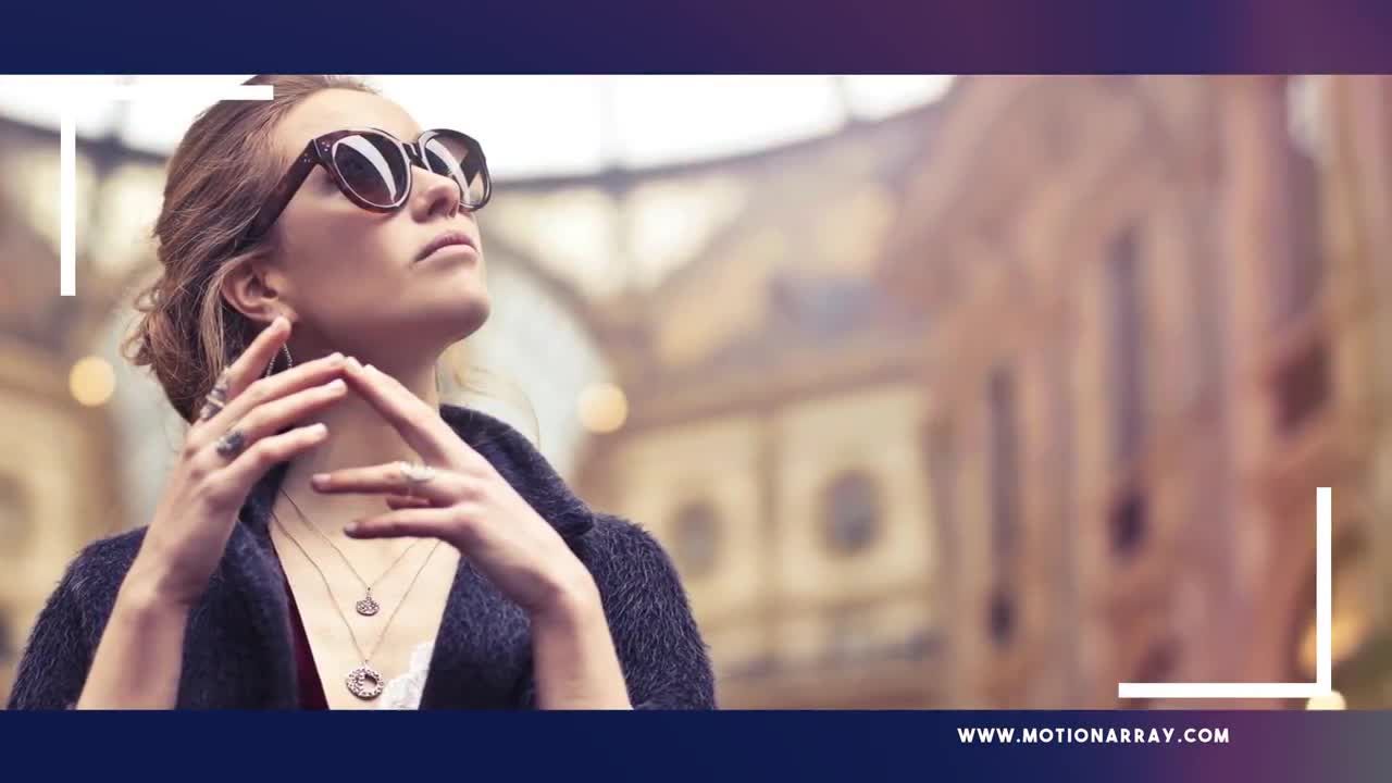 抽象幻灯片文本动画素材库精选AE模板