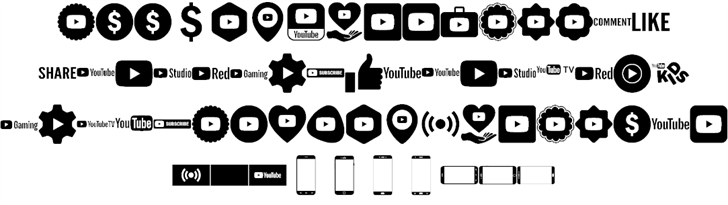 Font YouTube Color font插图3