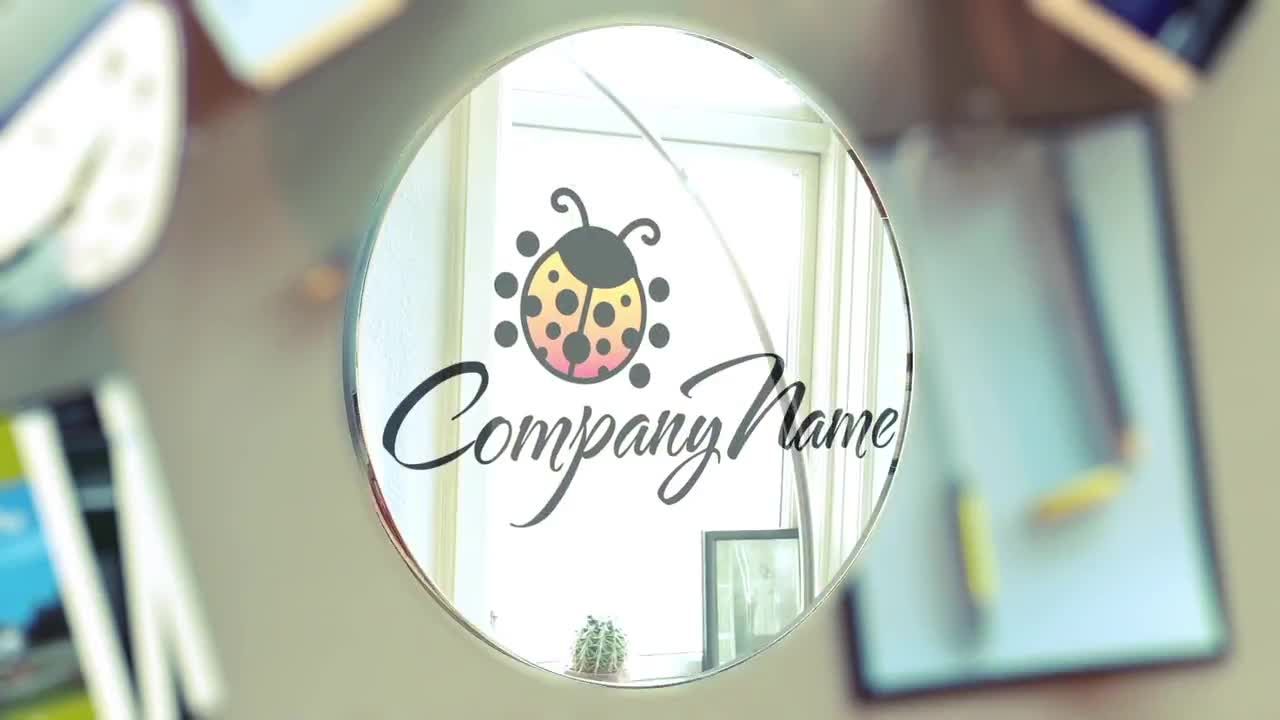 动画翻转硬币徽标素材库精选AE模板