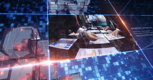 环球新闻直播节目片头素材库精选AE模板 World News – Complete Broadcast Package