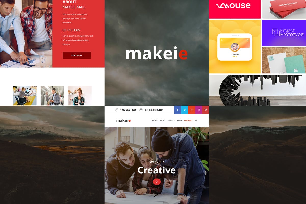 30+EDM电子邮件设计模板 Makeie – 30+ Modules E-mail Templates插图