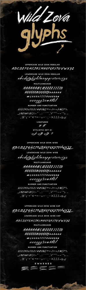 Wild Zova Free font插图