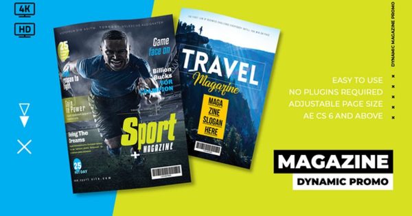 杂志促销动画素材库精选AE模板 Dynamic Magazine Promo