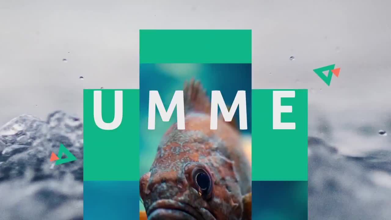 夏季动态开场白动画素材库精选AE模板