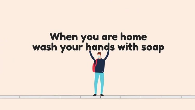 有趣创意的保持距离宣传片素材库精选AE模板