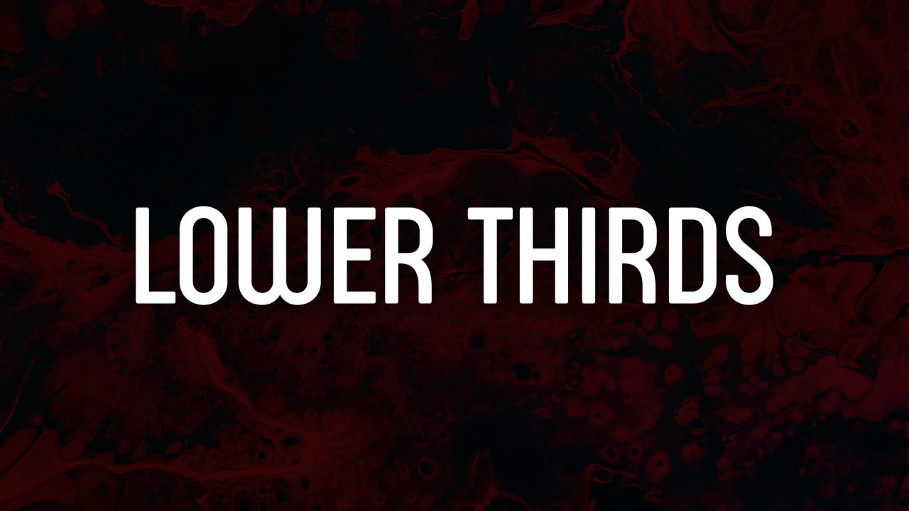 酷炫的三分之二标题素材库精选AE模板