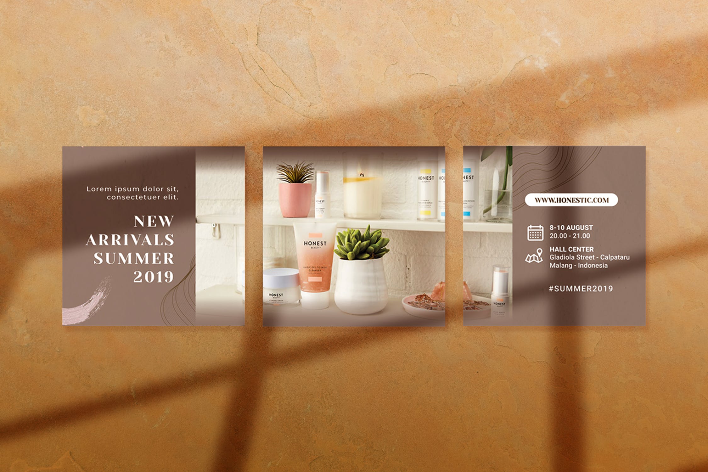 美容护理品牌Instagram社交平台营销设计素材 Beauty Care – Instagram Puzzle插图(3)