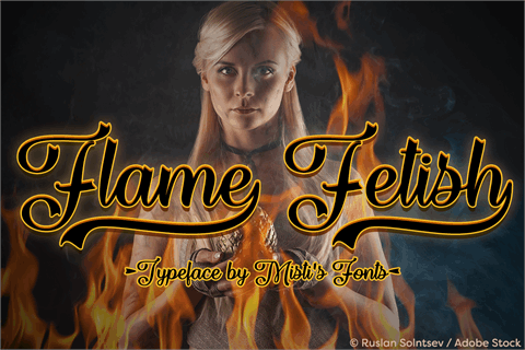 Flame Fetish font素材之家精选英文字体