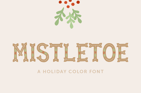 Mistletoe font素材之家精选英文字体