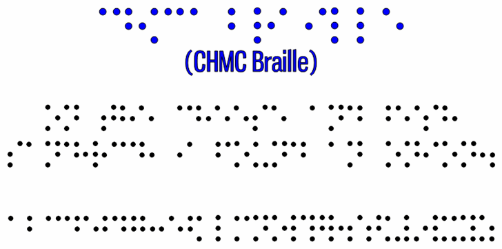CHMC Braille font插图