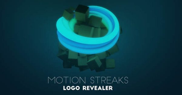 运动条纹特效Logo设计预览视频素材库精选AE模板 Motion Streaks Logo Revealer