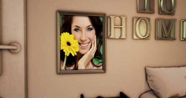 3D家庭电子相册幻灯片视频AE素材 Morning Home Photo Gallery