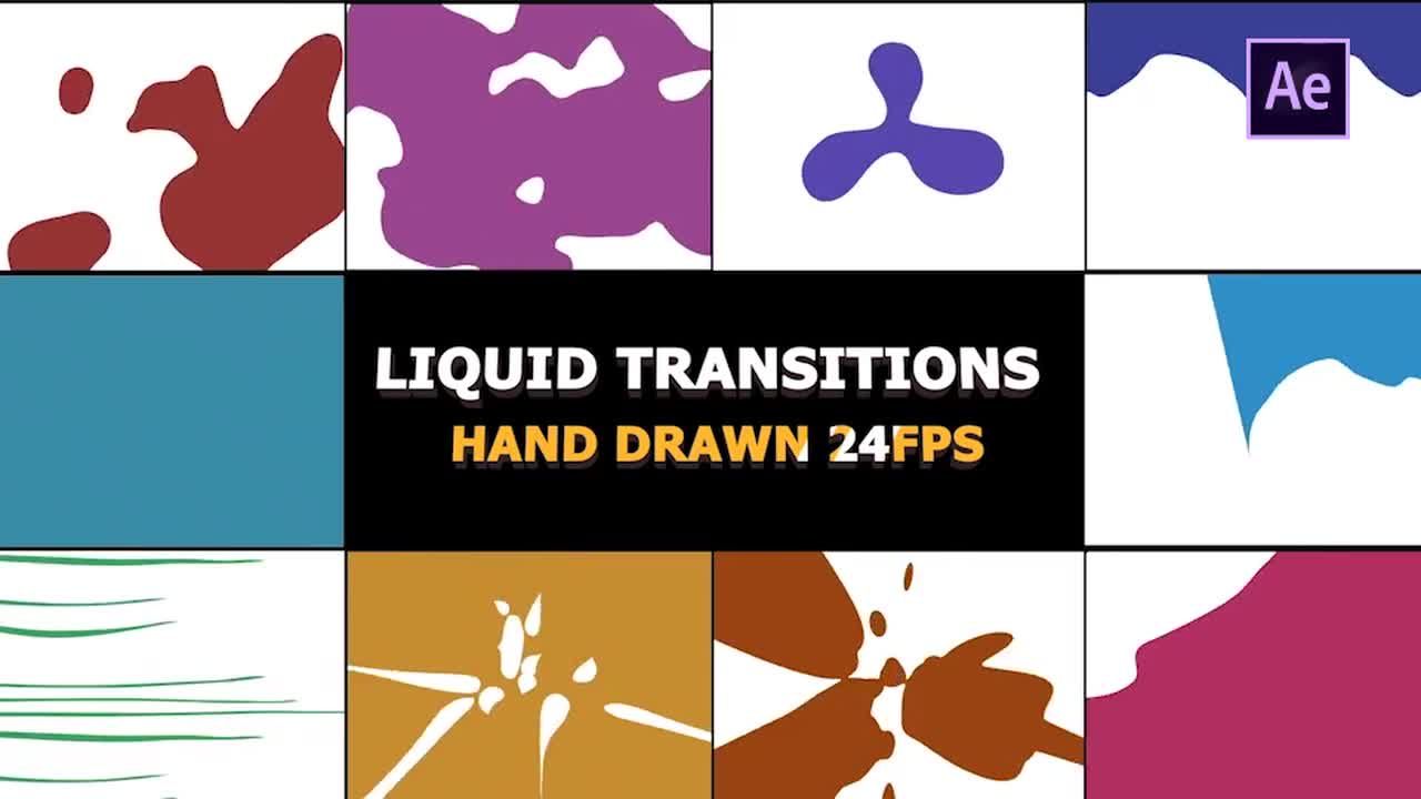 4K高清过渡效果广告介绍素材库精选AE模板